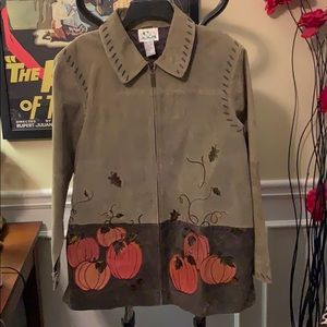 The quackery factory fall leather jacket large